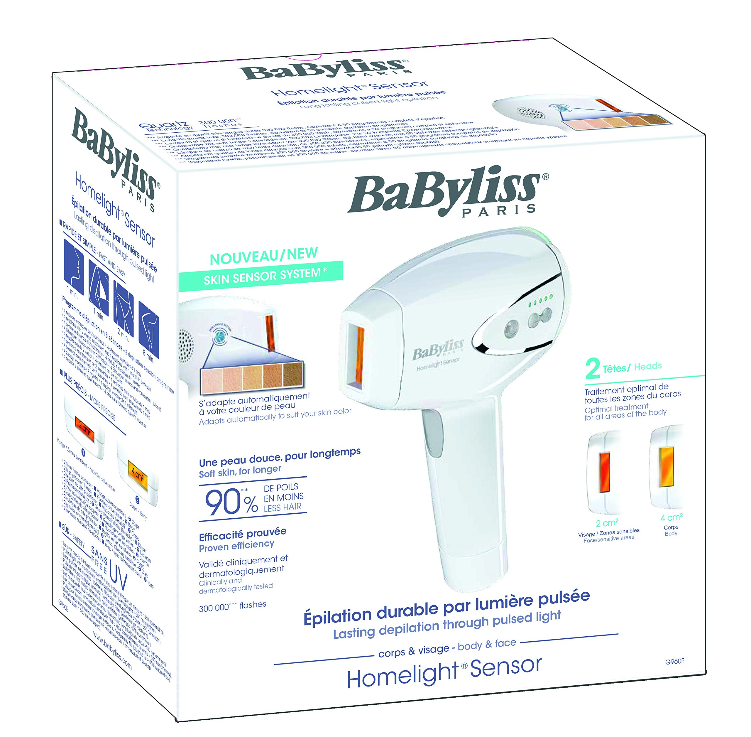 BaByliss G960E Light Pulse Epilator Homelight Sensor : Amazon.se